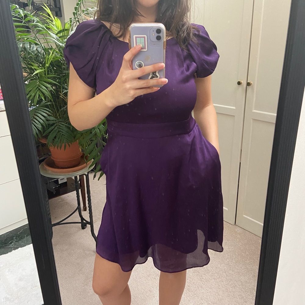BCBG purple babydoll dress 💐